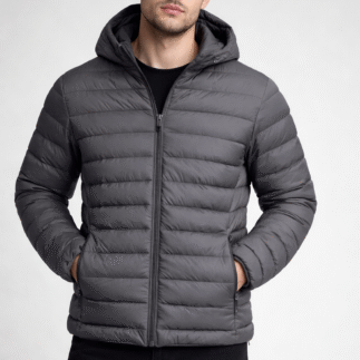 Men’s Hooded Puffer Jacket – Winter Essential