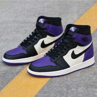Black, White & Royal Blue High-Top Street Sneakers